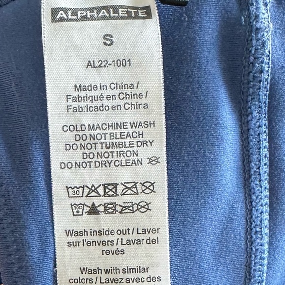 Alphalete Alphalux Wonder Bra - Tuxedo Blue Size Small - Picture 7 of 7